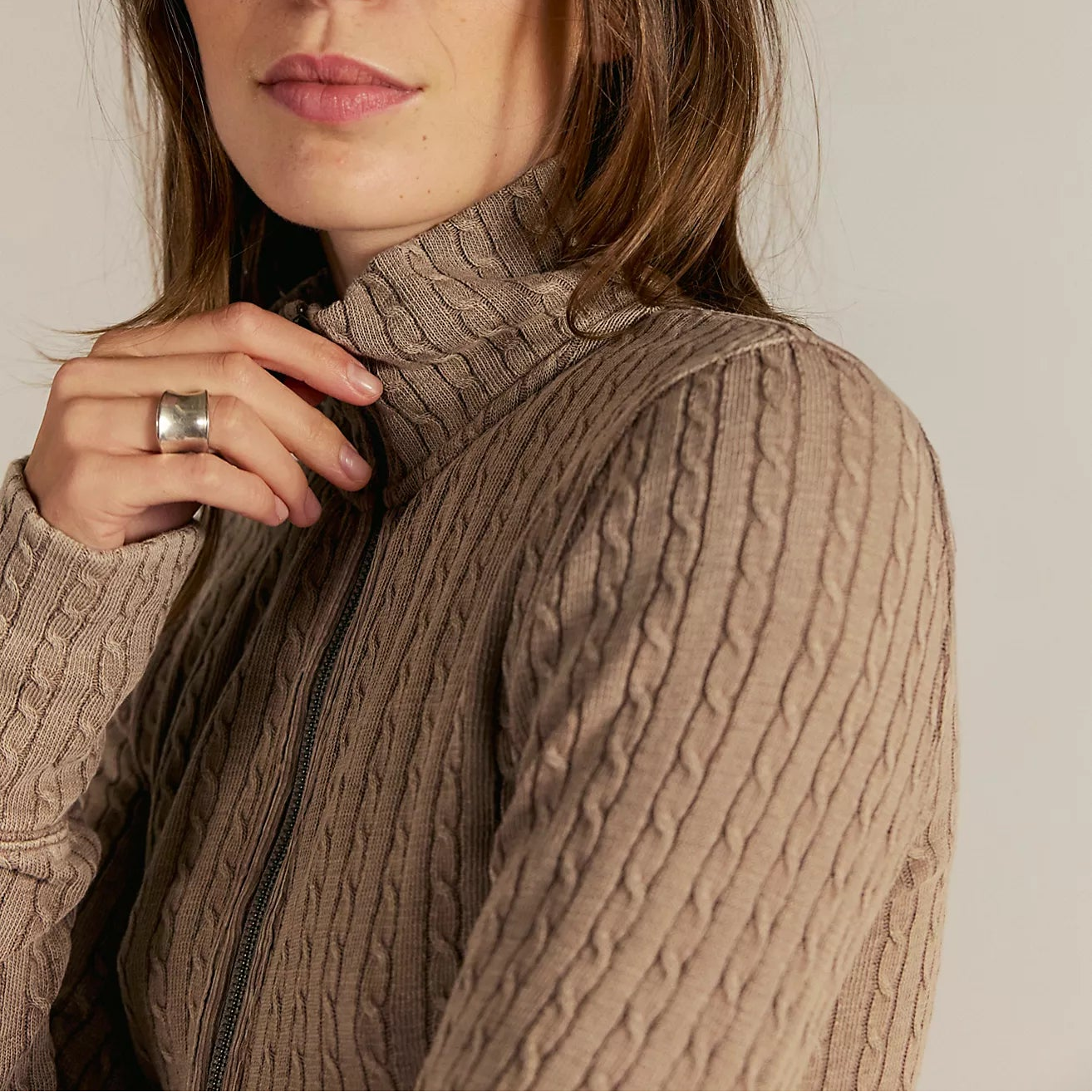 Free People Brunch Girl Zip Up