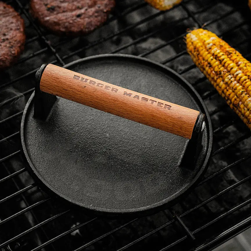 Burger Master Cast Iron Grill Press