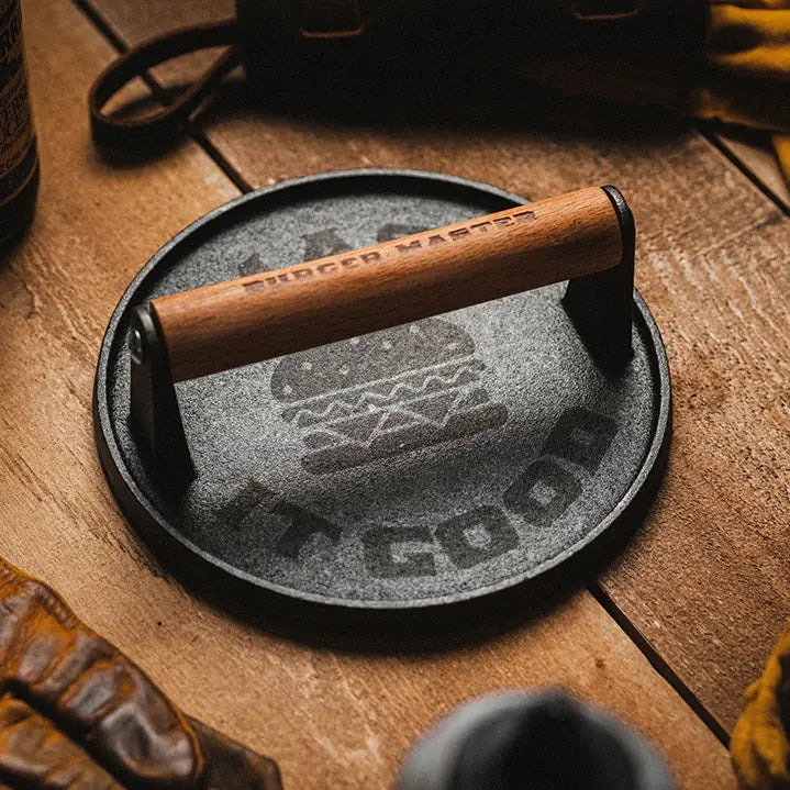 Burger Master Cast Iron Grill Press