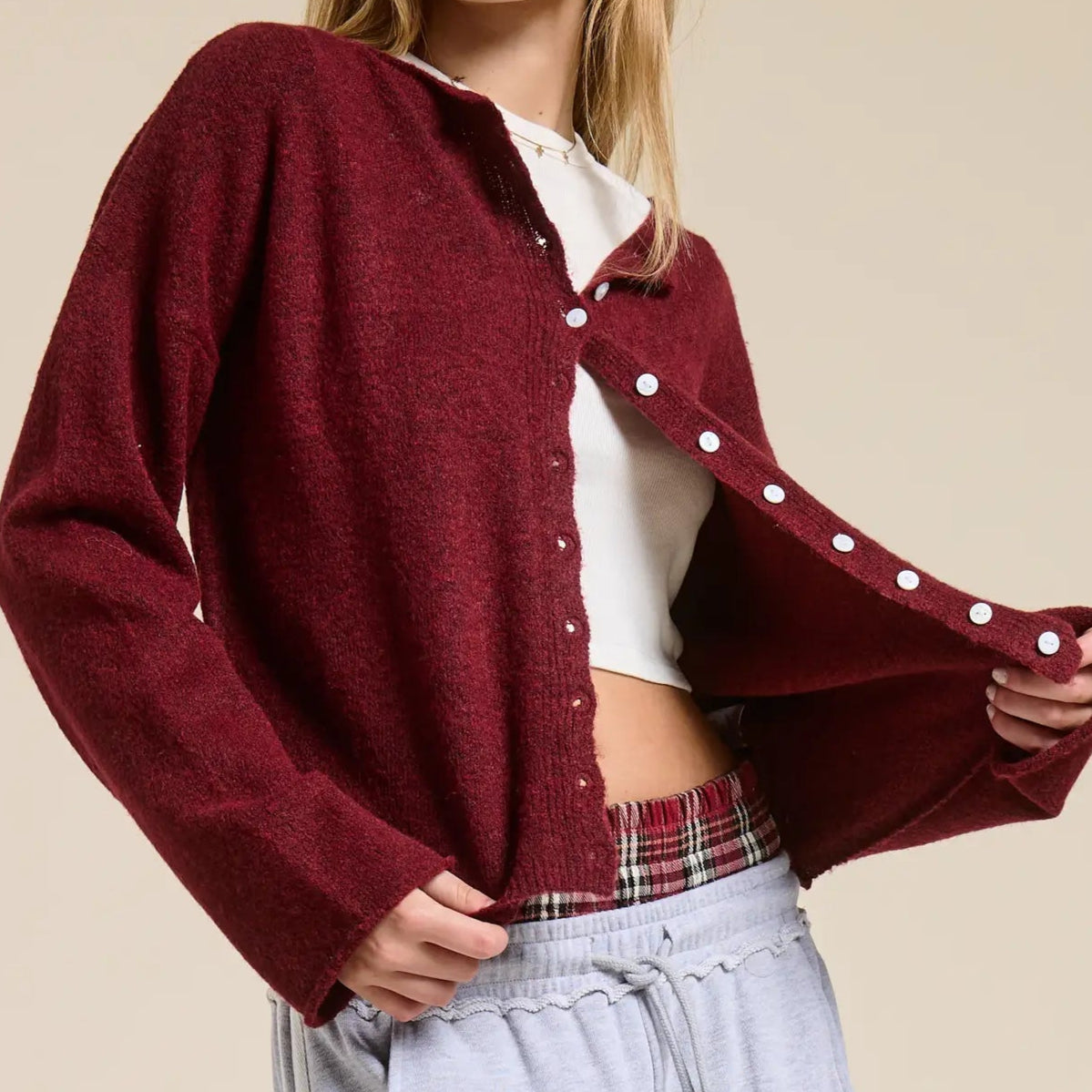 Essential Button Down Cardigan