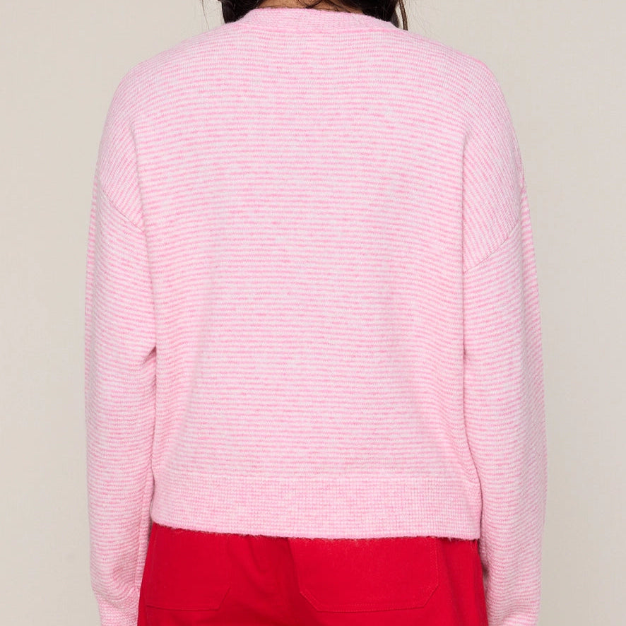 Striped Button Up Sweater