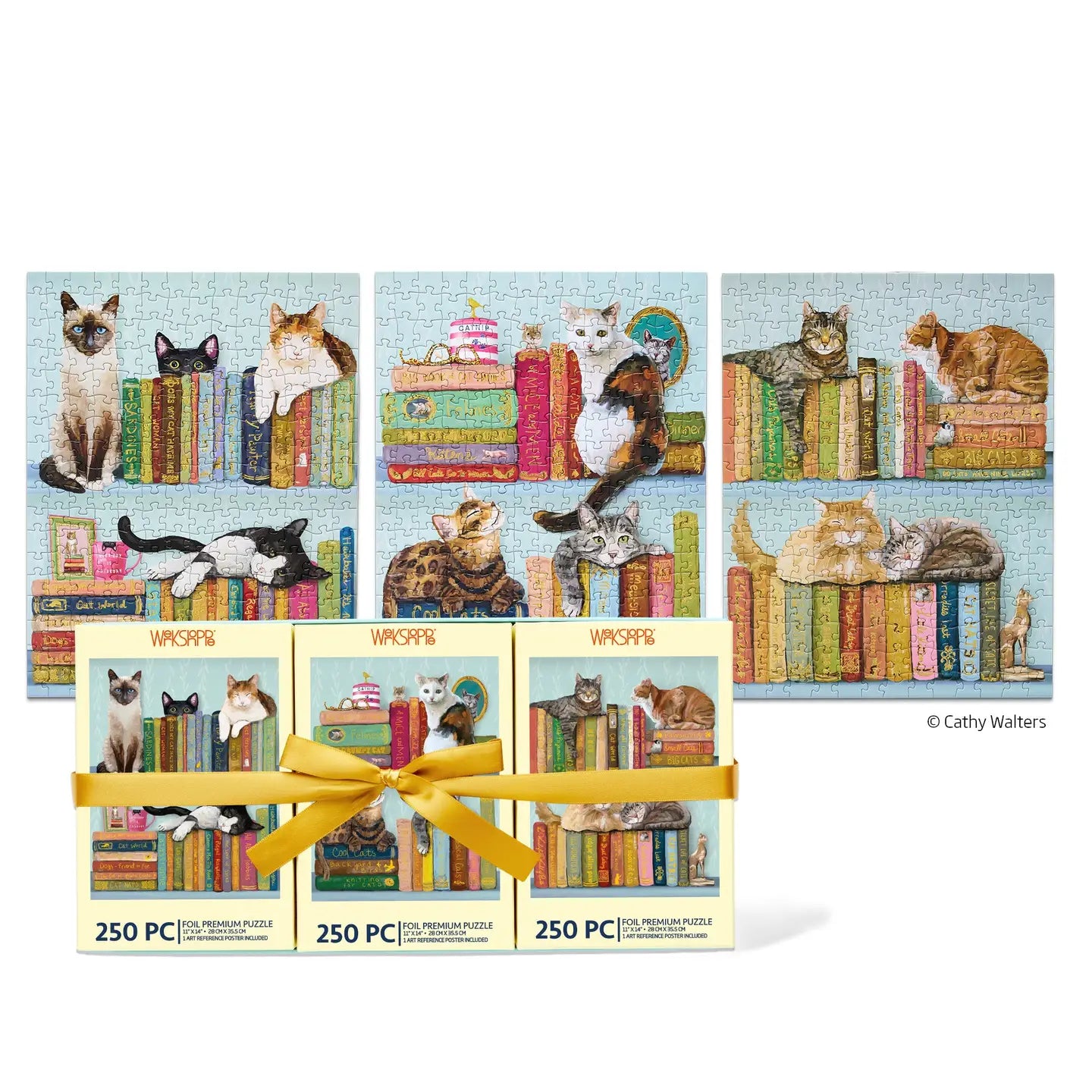 Cats on Books 3 Set Puzzles Secondary image