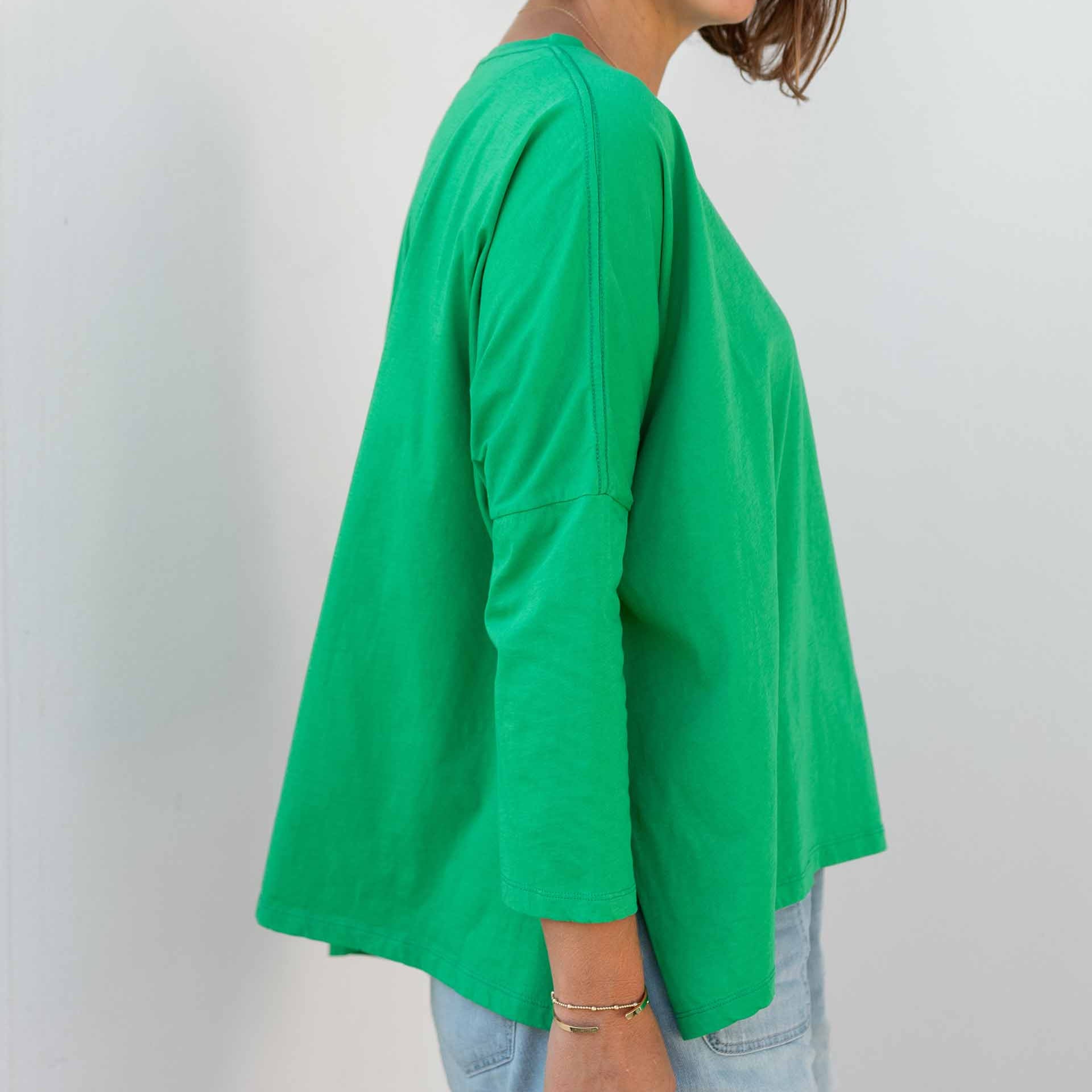 Mersea Kelly Green Catalina Slub Tee