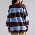 Free People Classic Striped Oversized Crewneck