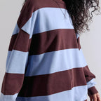 Free People Classic Striped Oversized Crewneck