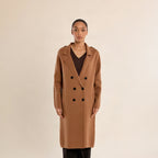 Double Breasted Knit Coat