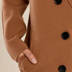 Double Breasted Knit Coat