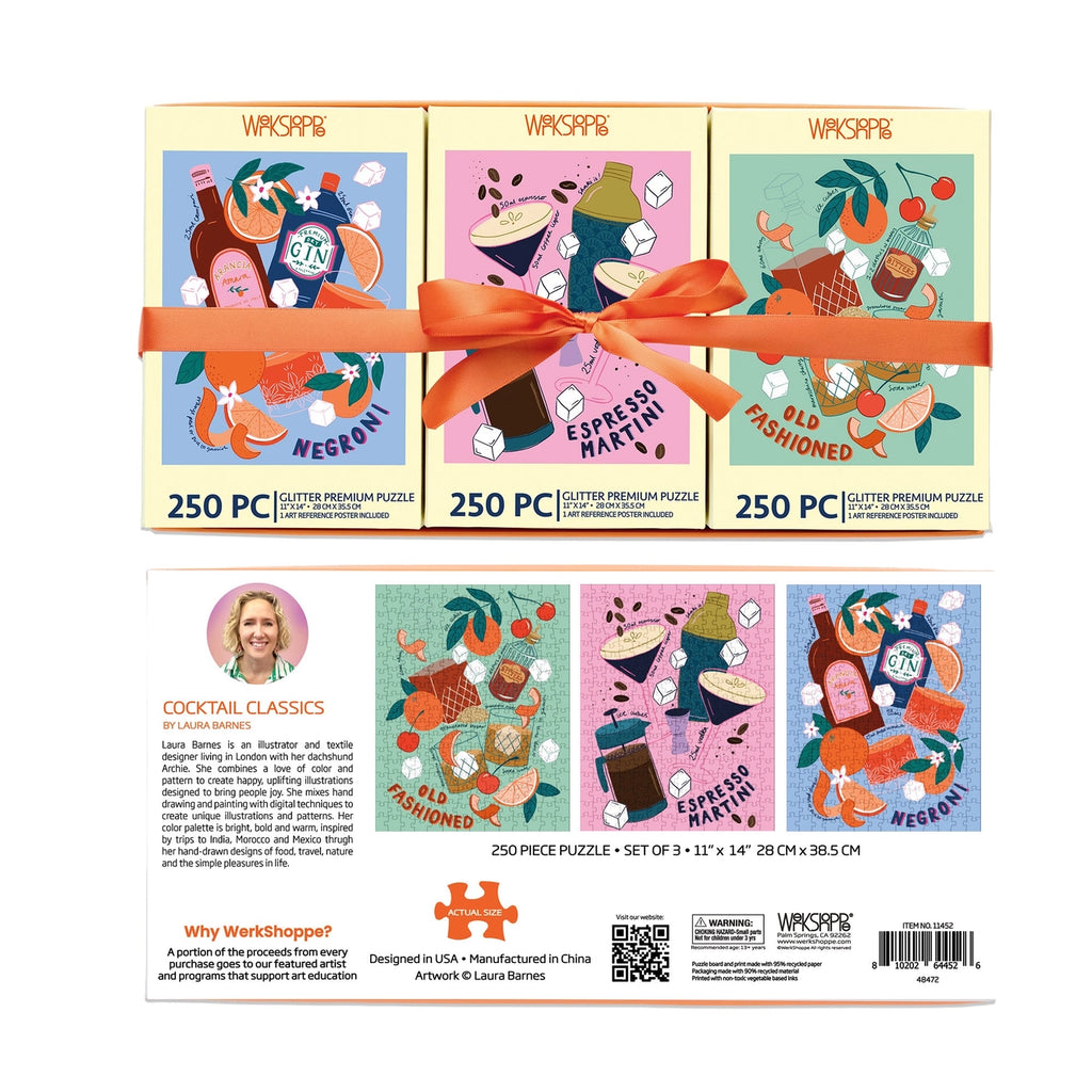Cocktail Classics Set of 3 Puzzles