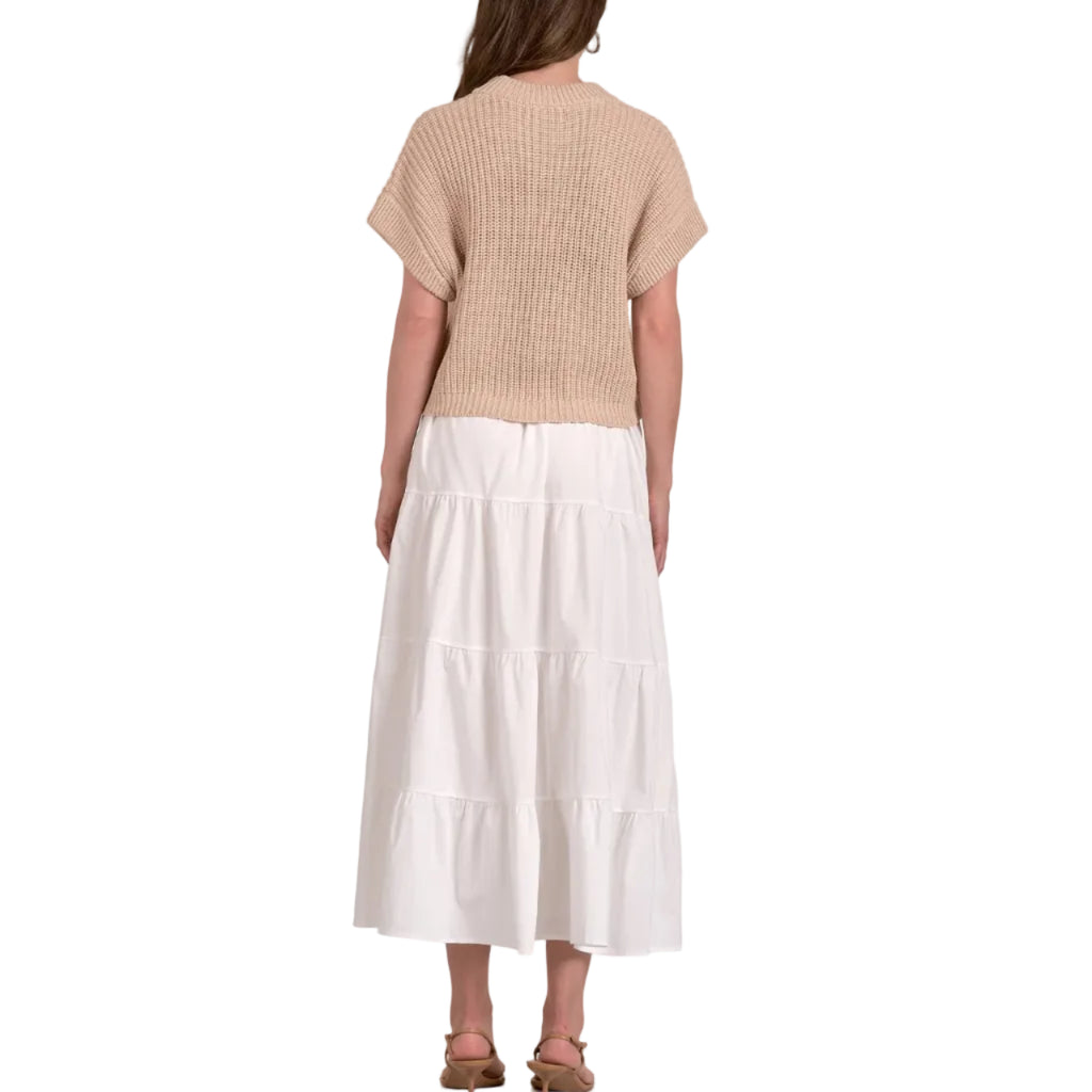 Sweater & Skirt Combo Midi Dress