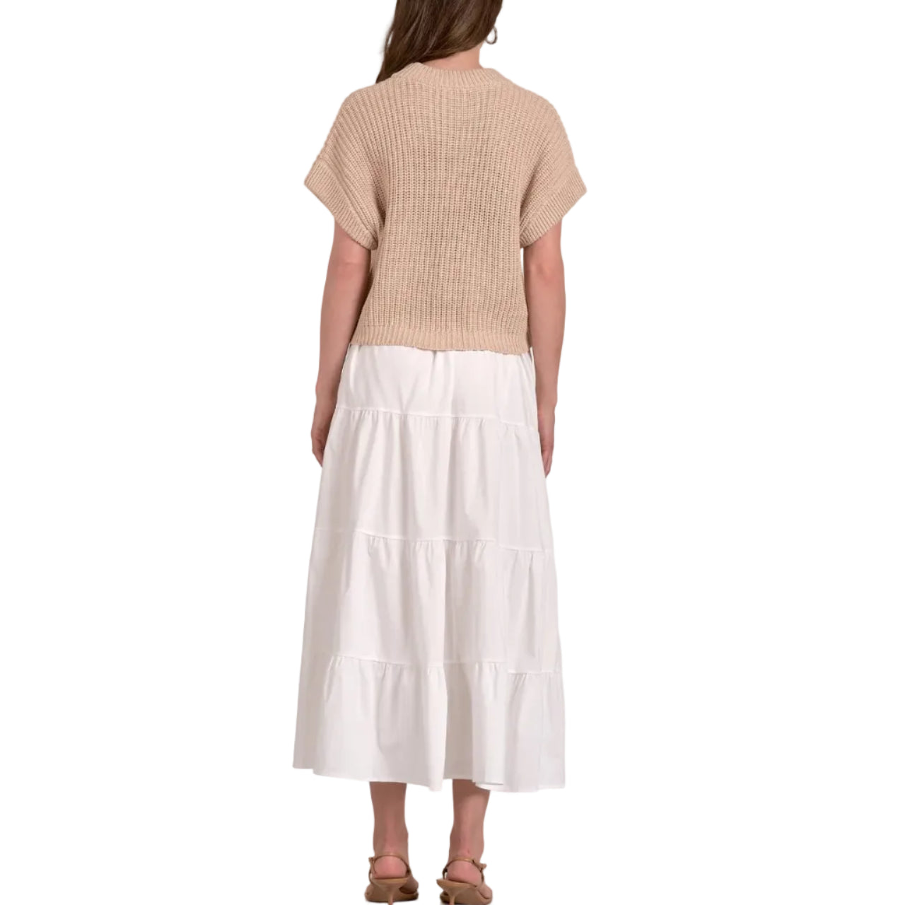 Sweater & Skirt Combo Midi Dress