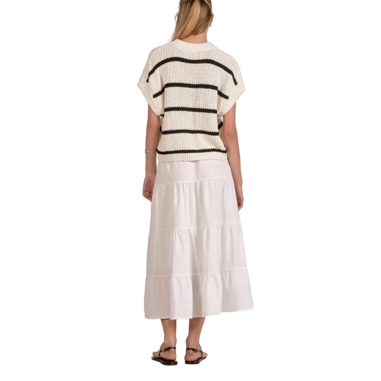 Sweater & Skirt Combo Midi Dress