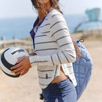 FP Movement Cool Down Striped Crew