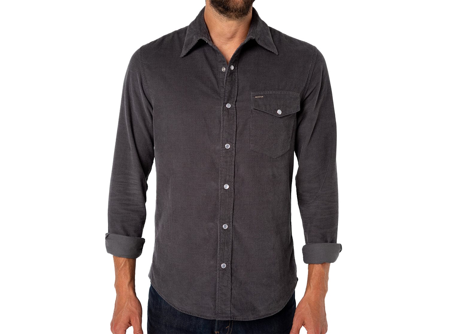 Criquet Long Sleeve Corduroy Pearl Snap