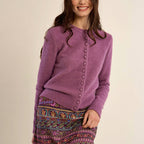 Knit Covered Button Cardigan