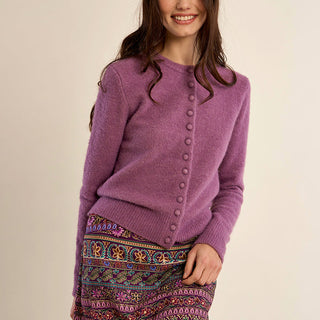 Knit Covered Button Cardigan