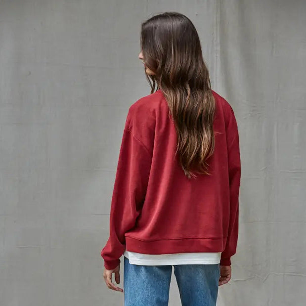 Always On Crew Twofer Pullover