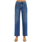 Tummy Control Crease Line High Rise Ankle Straight