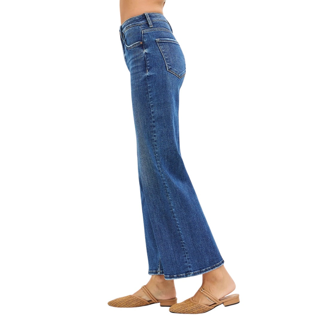 Tummy Control Crease Line High Rise Ankle Straight