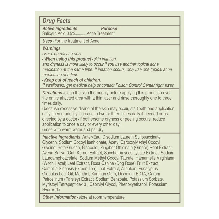 Crisp Start® Salicylic Acid Acne Wash