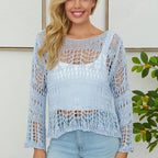 Crochet Long Sleeve Top