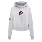 MLB Philadelphia Phillies Retro Classic Women's Cropped Pullover Hoodie