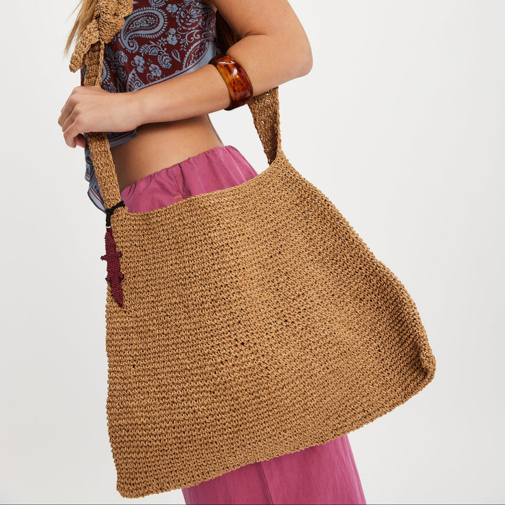 Free People Coastal Crush Straw Tote