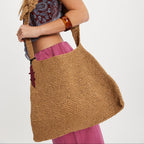 Free People Coastal Crush Straw Tote