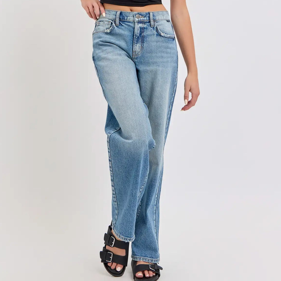 Mid Rise Baggy Dad Jeans