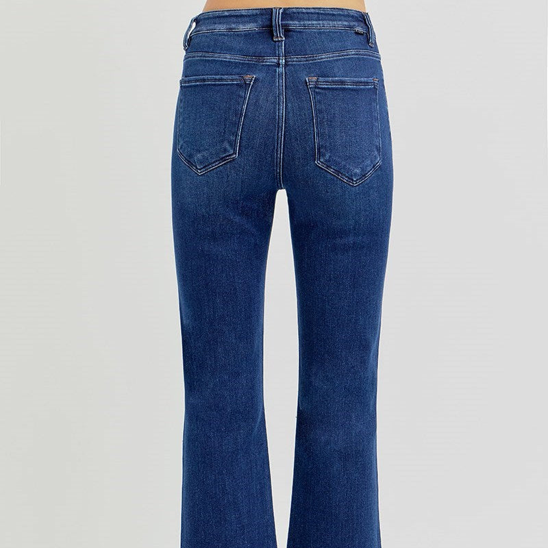 Risen High Rise Crop Bootcut Jeans