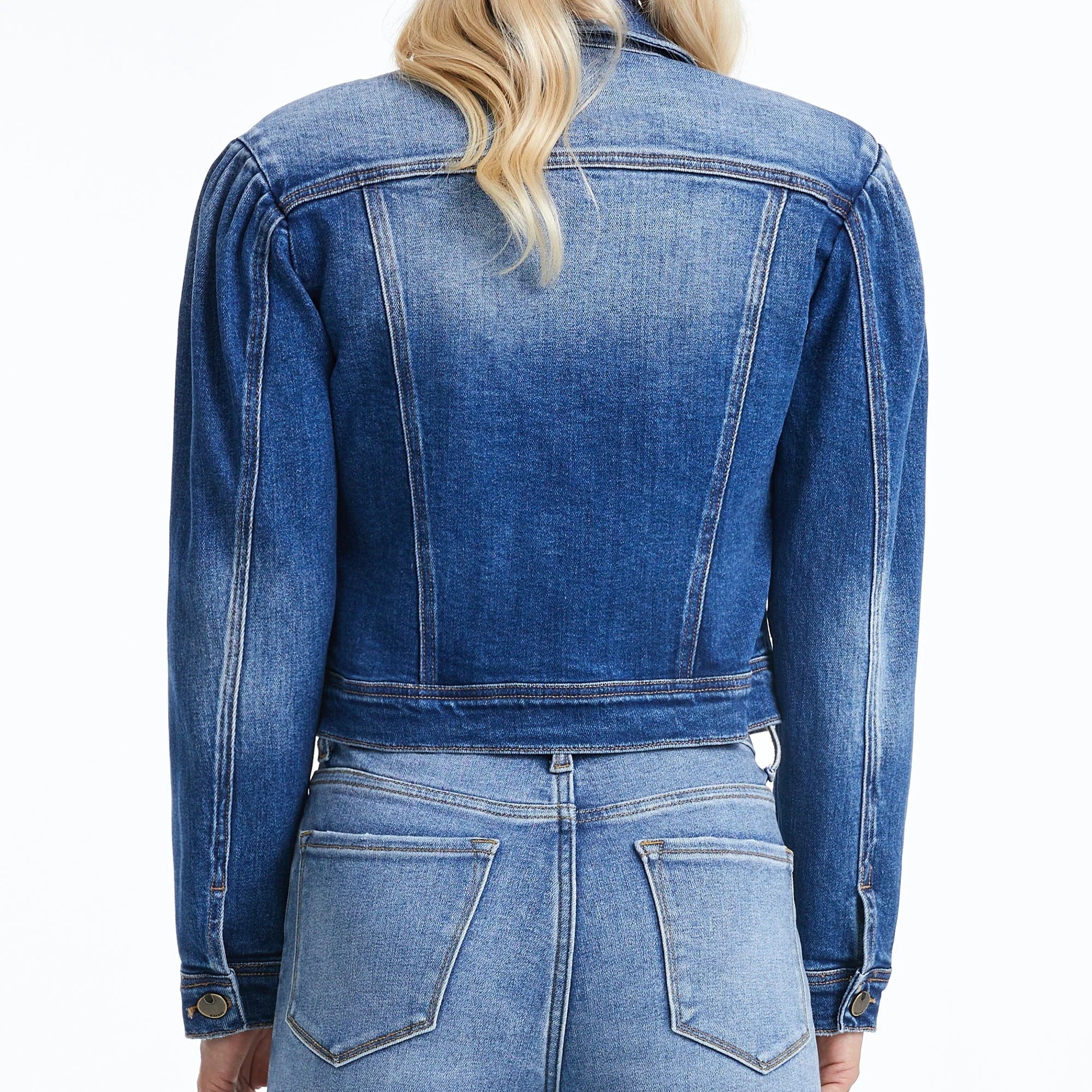 Puff Sleeve Denim Jacket