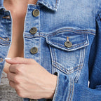 Puff Sleeve Denim Jacket