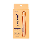 Spa Life Awaken depuffing eye roller with caffeine and vitamin C in peachy-gold packaging, 0.5 fl oz