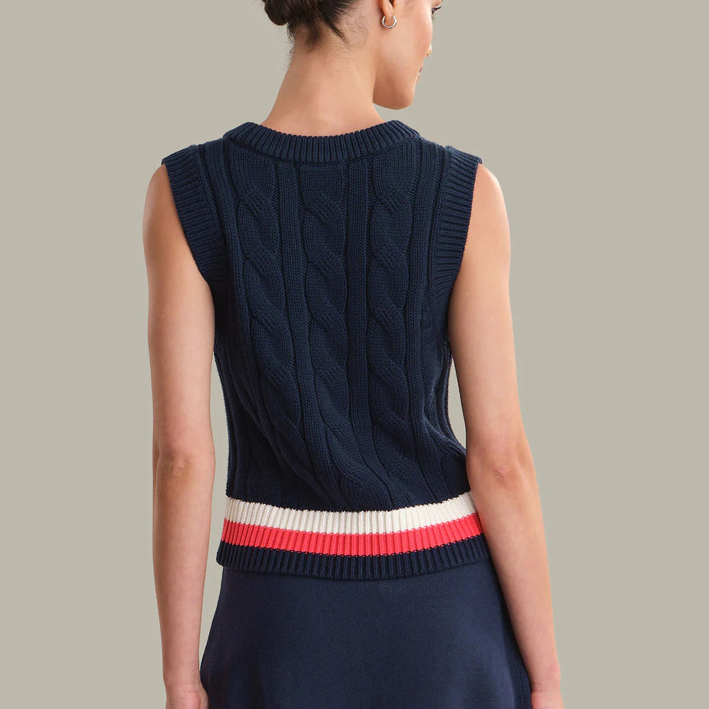 Devon Cable Knit Sweater Vest