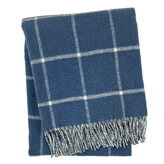 Double Face Windowpane Throw Blanket Secondary image