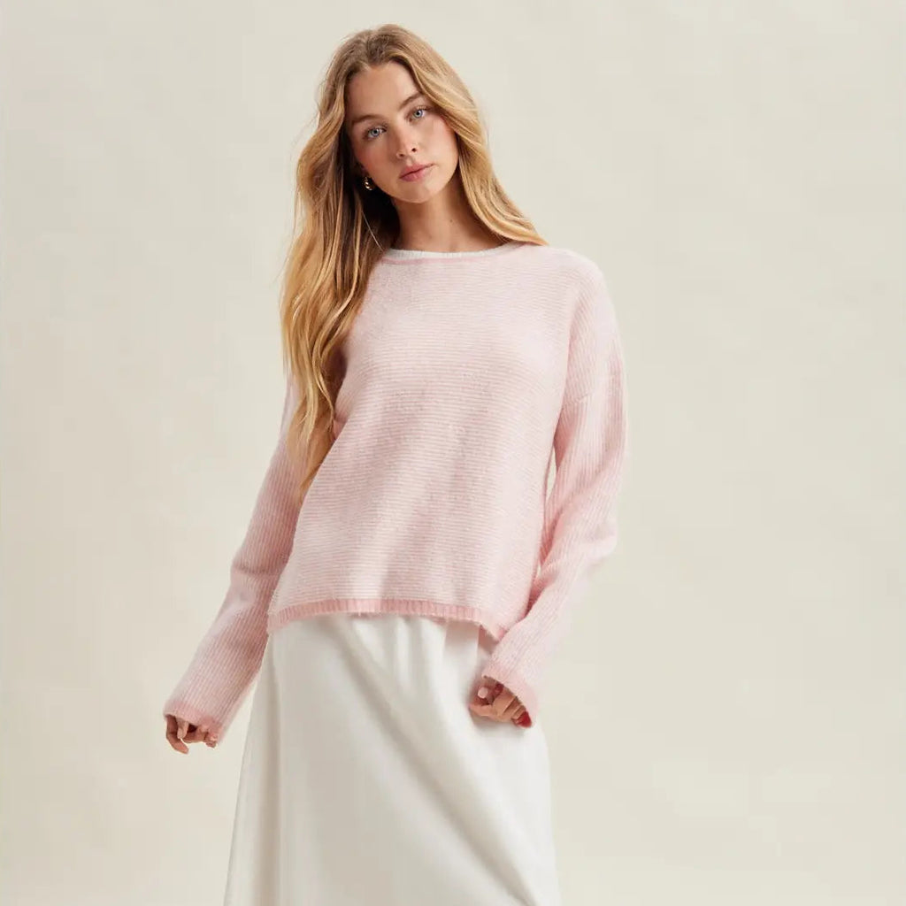 Stripe Drop Shoulder Sweater