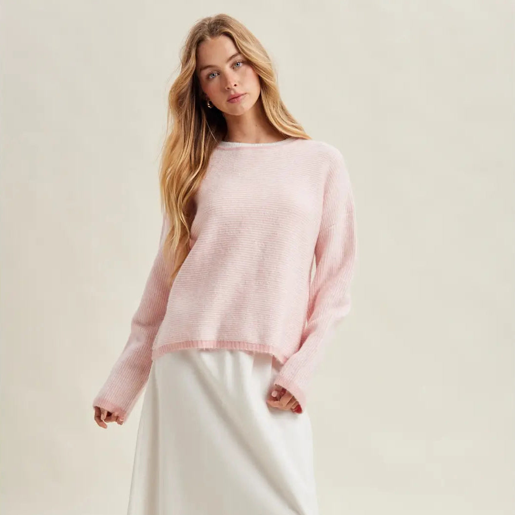 Stripe Drop Shoulder Sweater