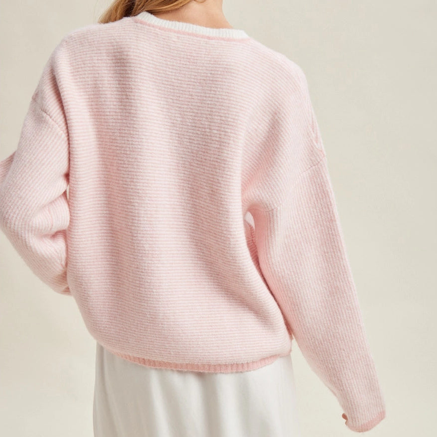 Stripe Drop Shoulder Sweater
