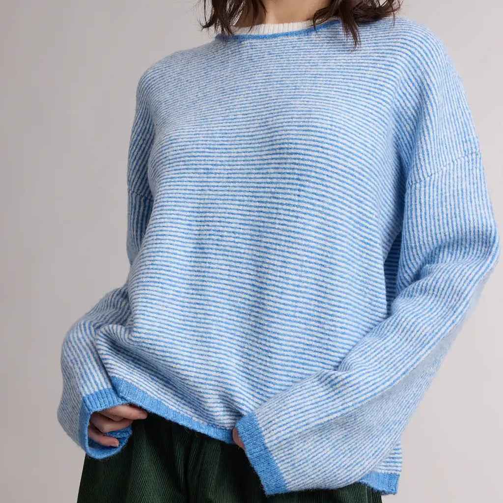 Stripe Drop Shoulder Sweater