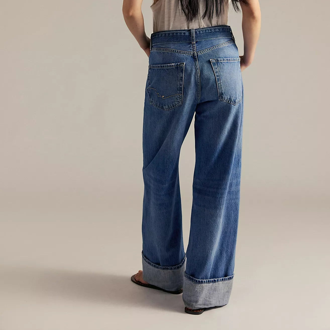 Free People East Bay Cuffed Jeans