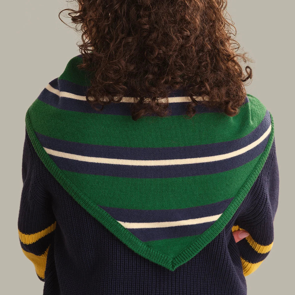 Elle Stripe Triangle Scarf
