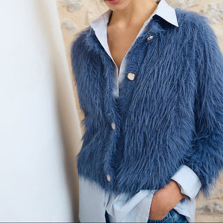Eyelash Knit Cardigan