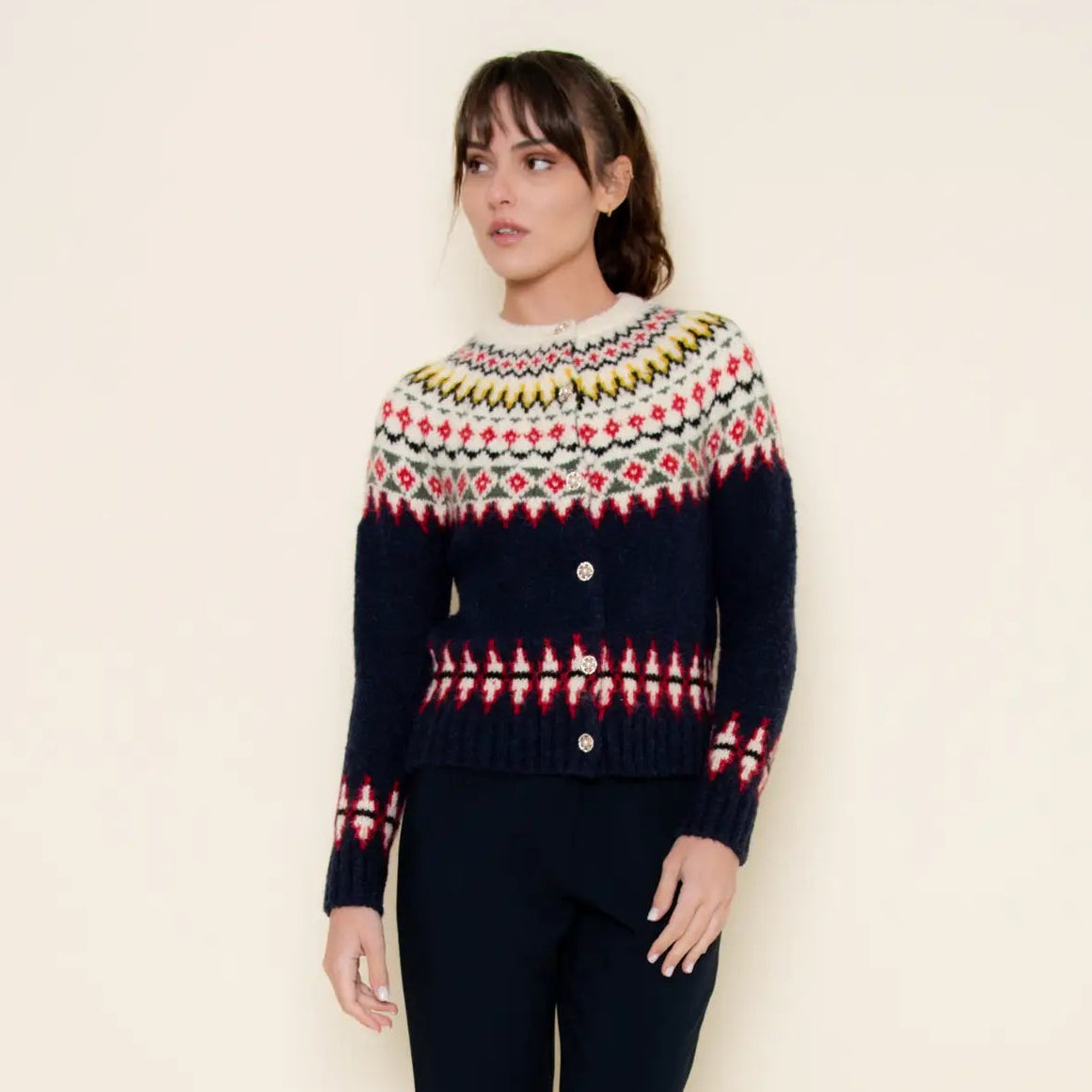Fair Isle Knit Cardi