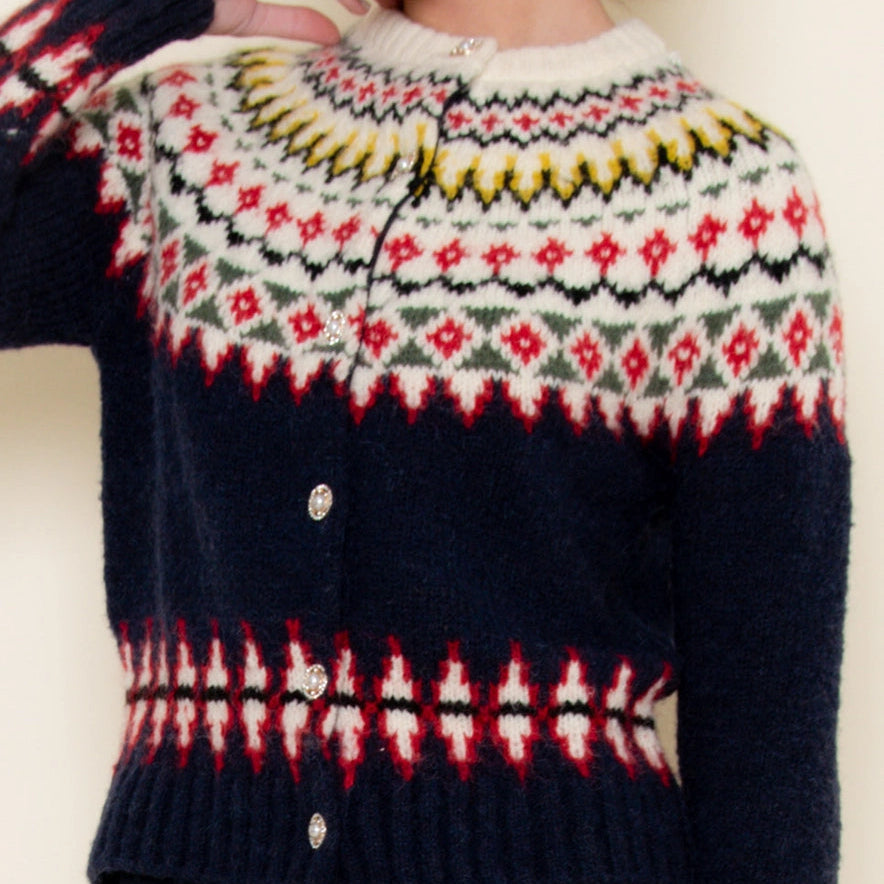 Fair Isle Knit Cardi
