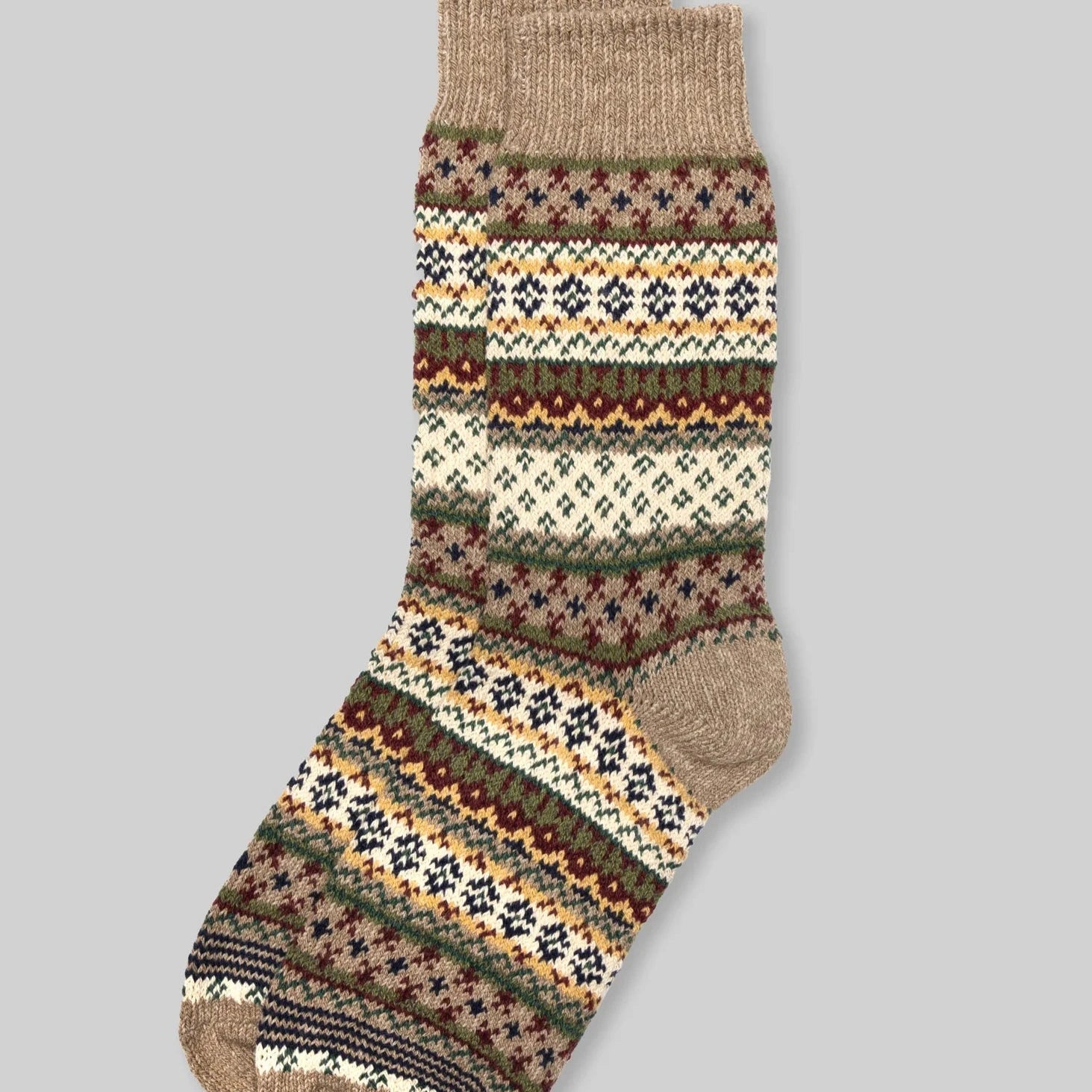 American Trench Cotton Fair Isle Sock