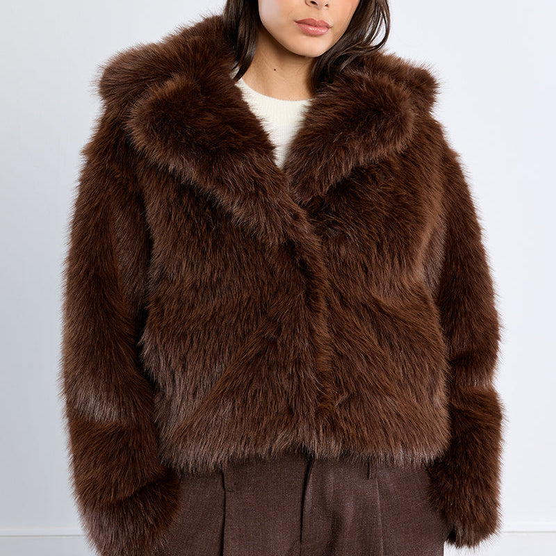 Faux Fur Statement Jacket