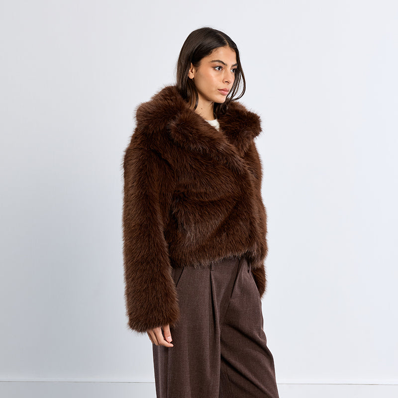 Faux Fur Statement Jacket