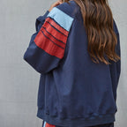 Finish Line Retro Stripe Crewneck