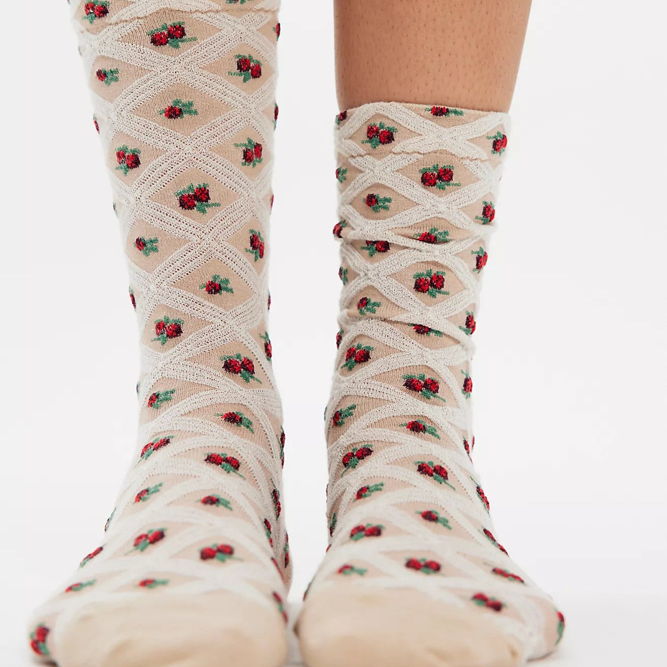 Free People Floral Jacquard Trouser Socks Secondary image