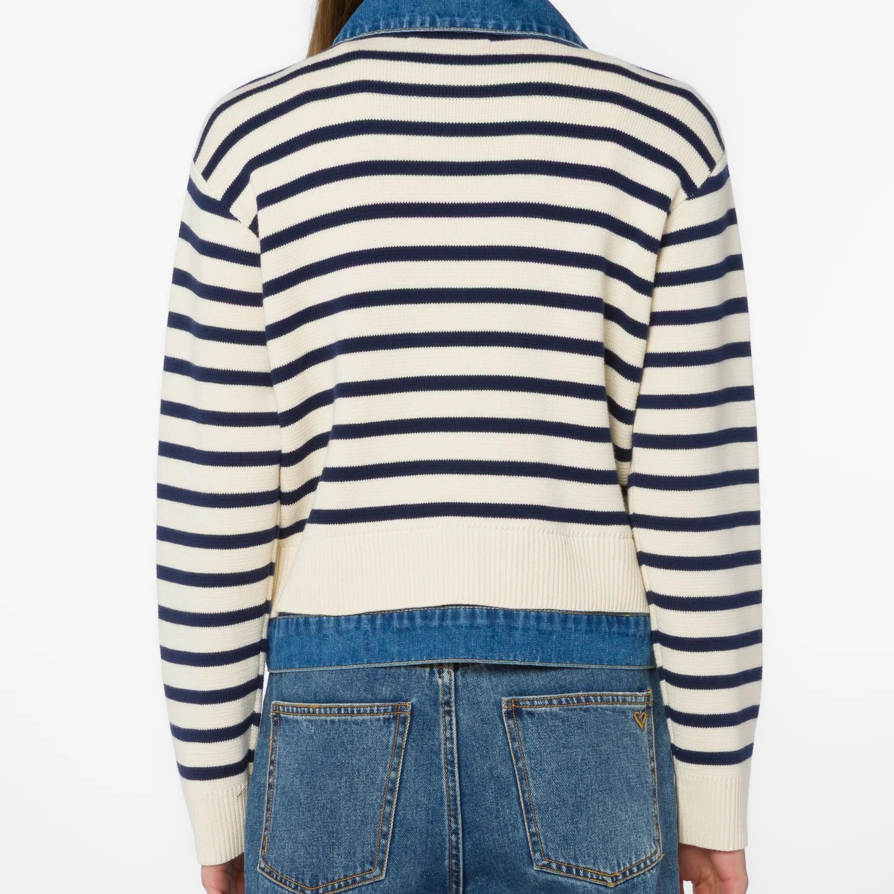 Francis Denim Collared Long Sleeve