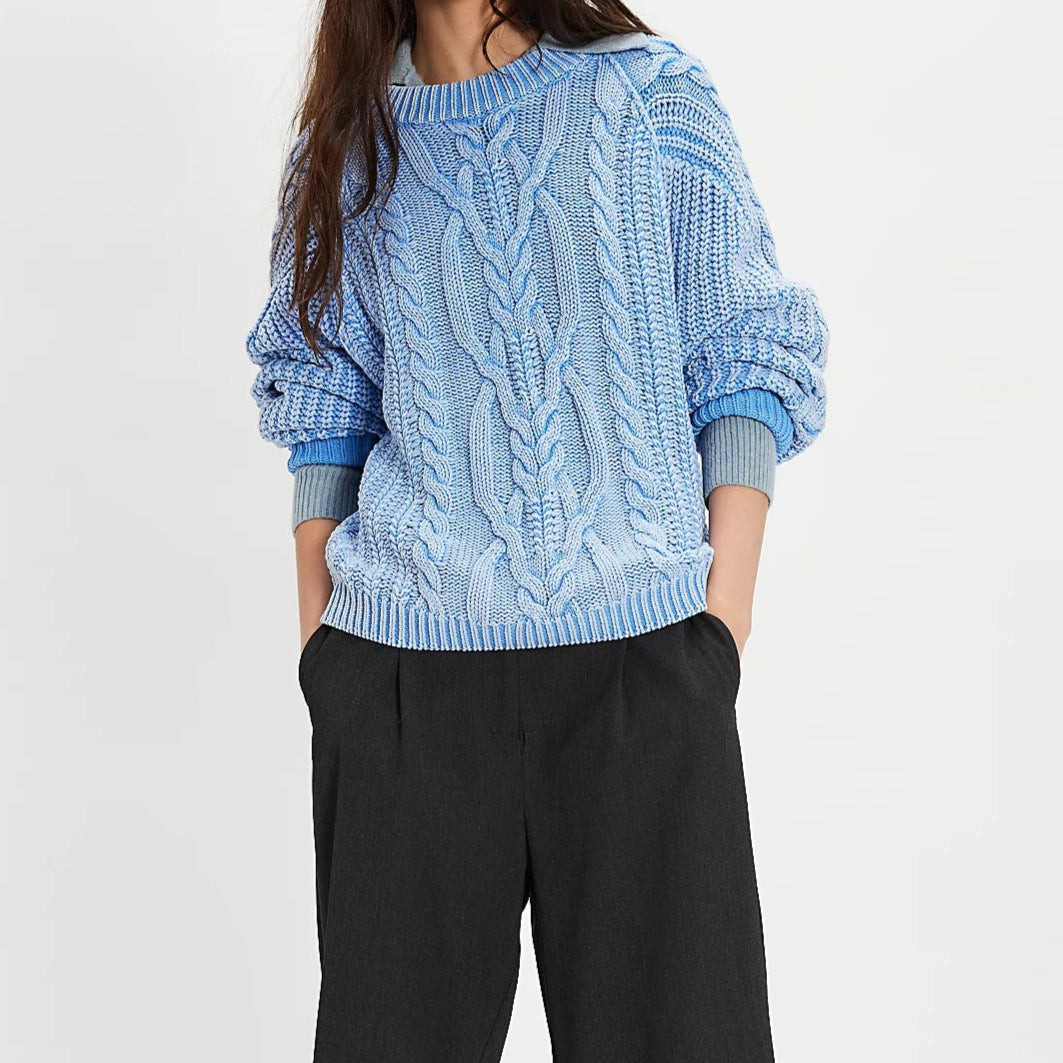 Free People Frankie Cable Knit Sweater